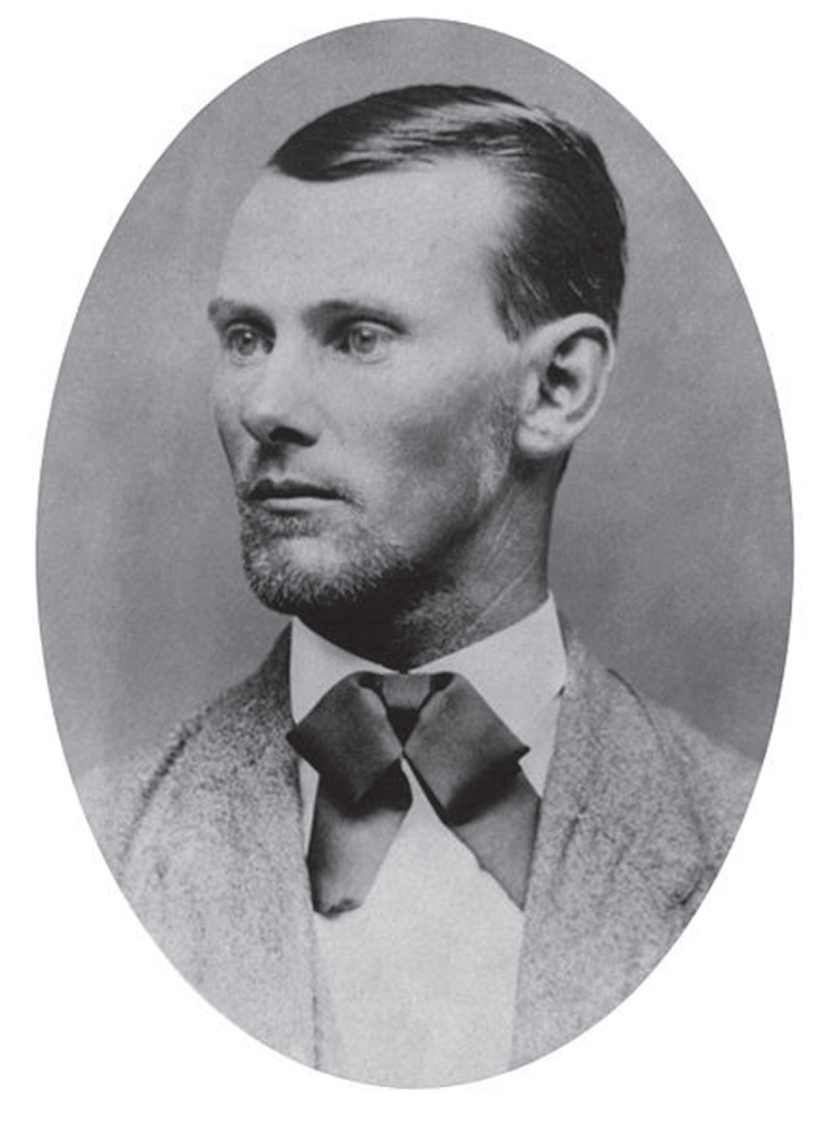 An image of outlaw Jesse James.