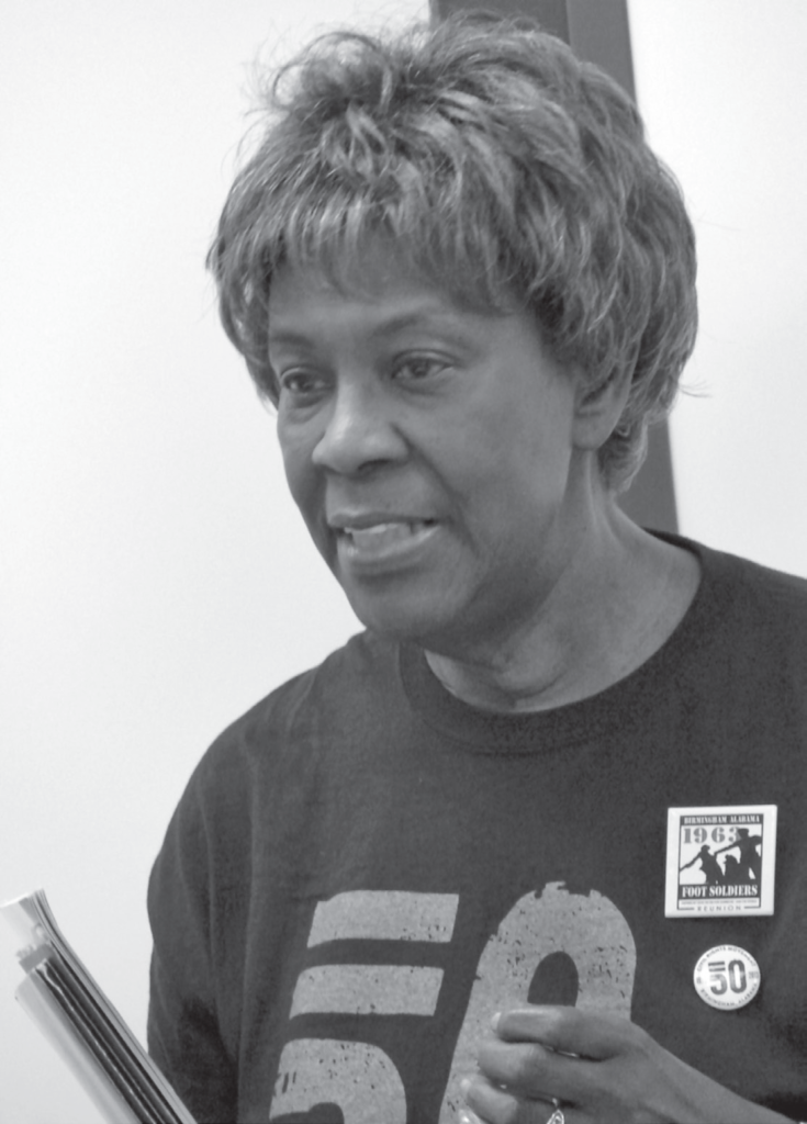 “Myrna Carter Jackson—arrested and jailed multiple times for peacefully protesting—strives to educate students today, including those at her alma mater of Parker High, about their heritage and the struggles required to win their rights.”